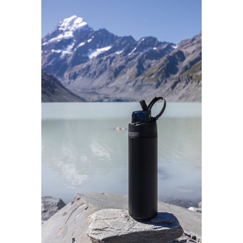 Omni Sip verschließbare Flasche aus RCS-reSteel, 720ml - schwarz-827