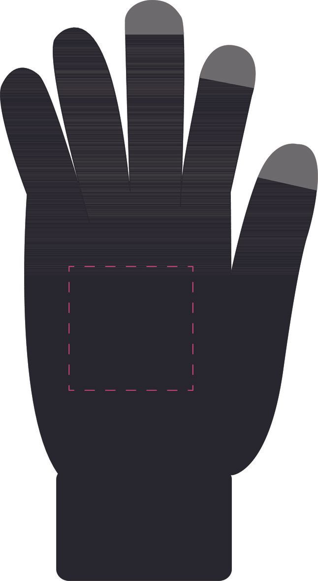 Veredelungsposition linker Handschuh auf Handrücken