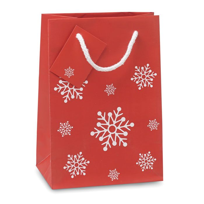 Geschenkpapiertüte Klein BOSSA SMALL - rot-305