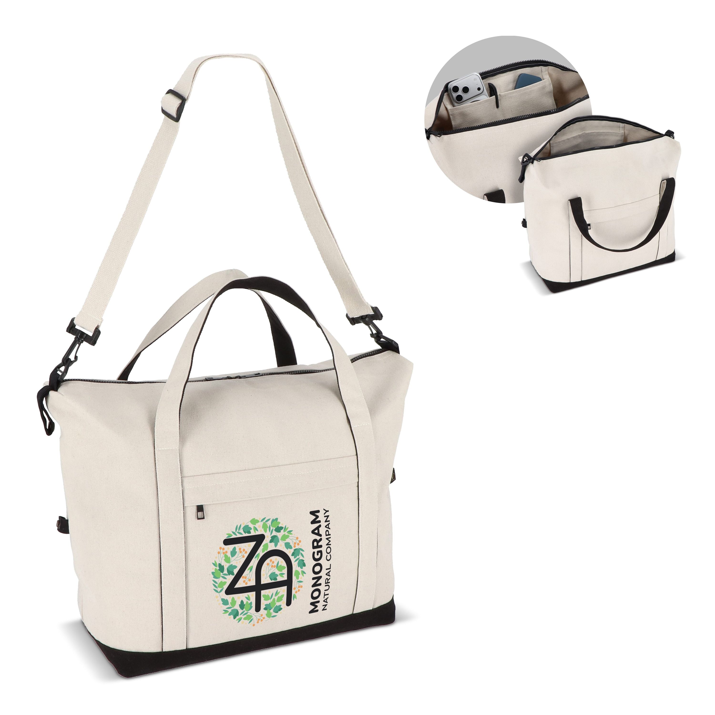 Reuuz Canvas Reisetasche - beige - schwarz-577