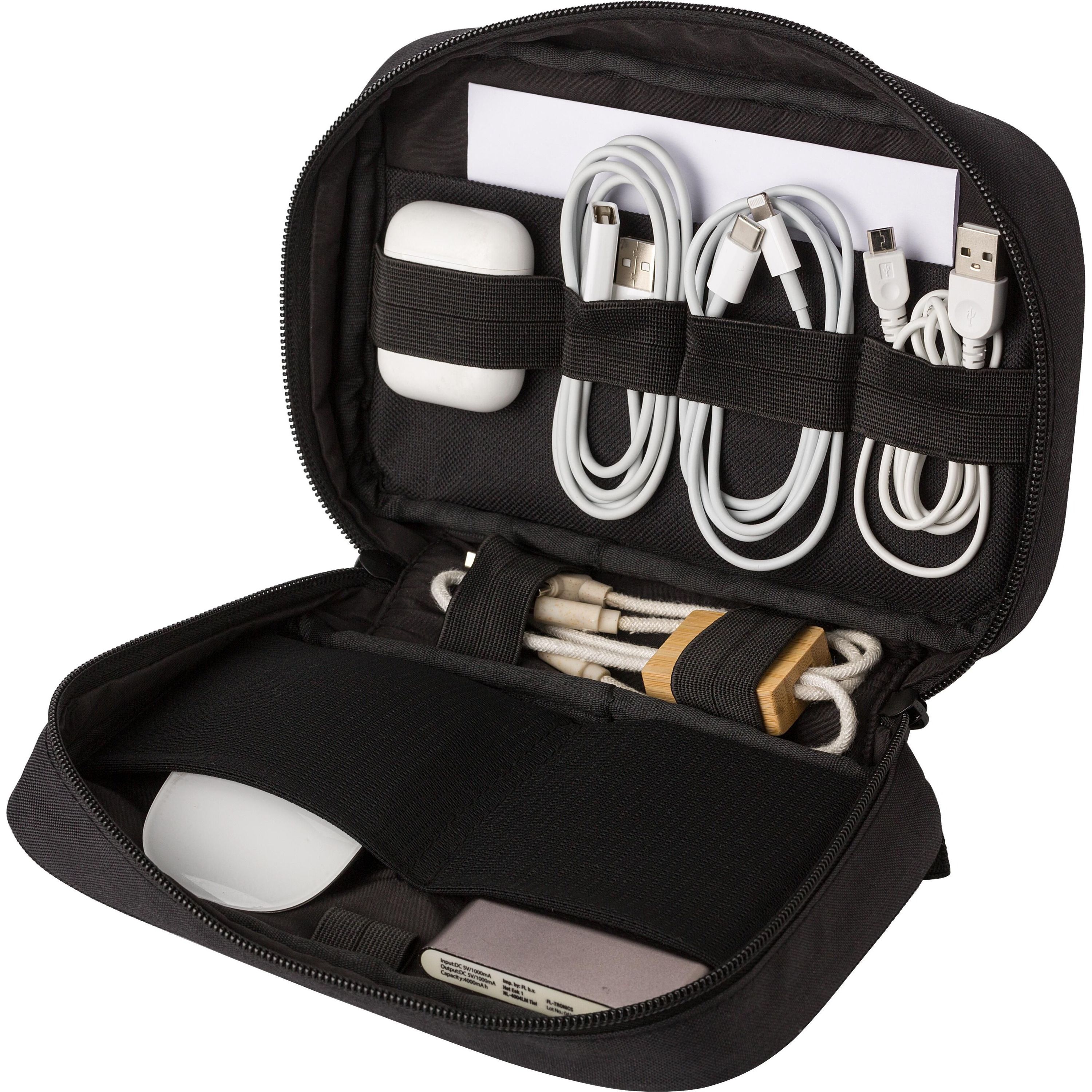 rPEt 300D Polyester Reisetasche Calix - schwarz-843