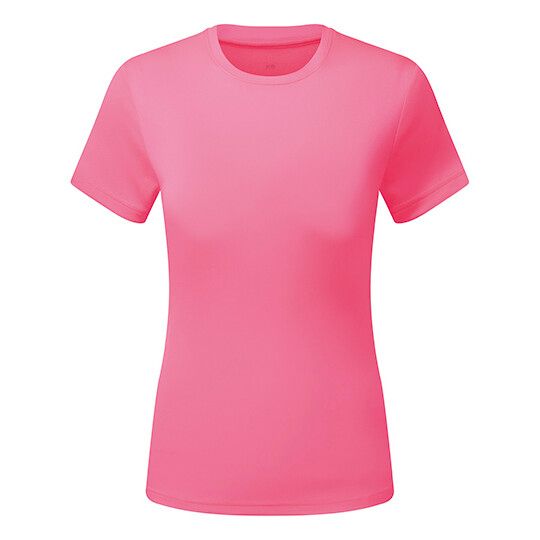 Women’s TriDri® Ion-Charge recycled textured tee - lightning pink-138