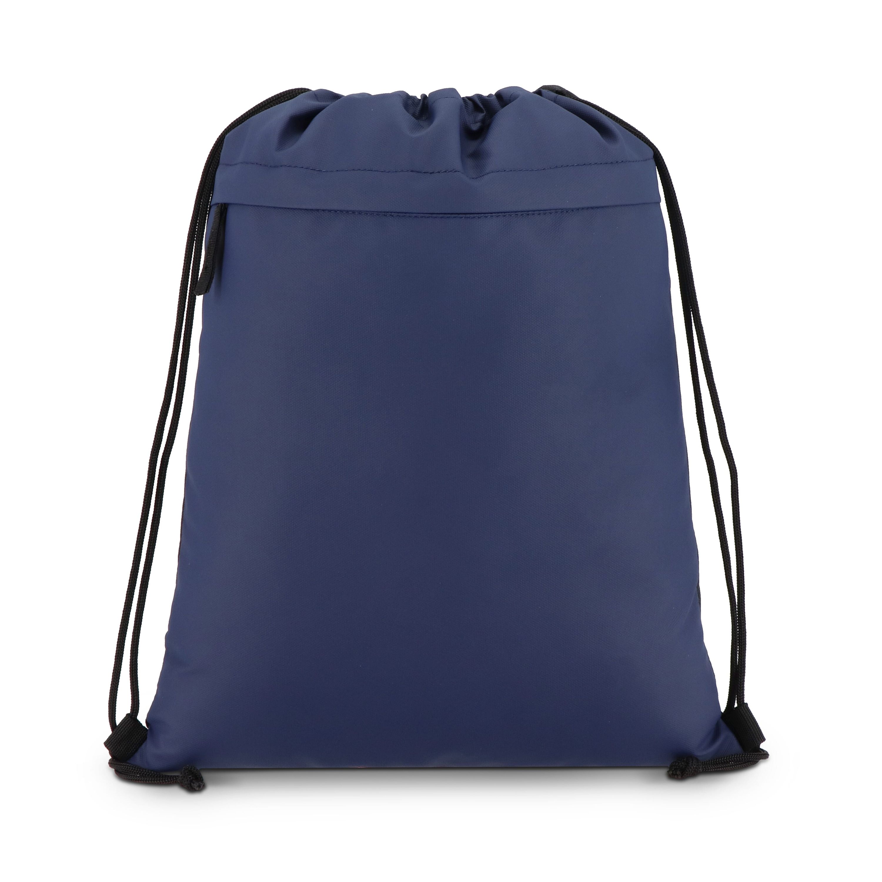 PU-beschichtete R-PET 600D Kordeltasche 33 x 42 cm - dunkelblau-150