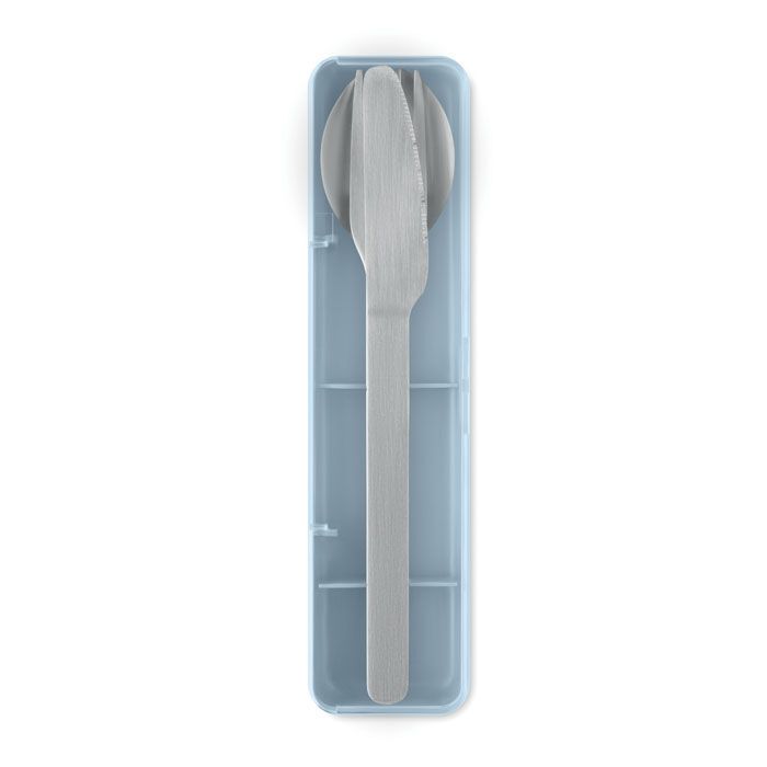 Besteck-Set Edelstahl MESTECK - babyblau-603