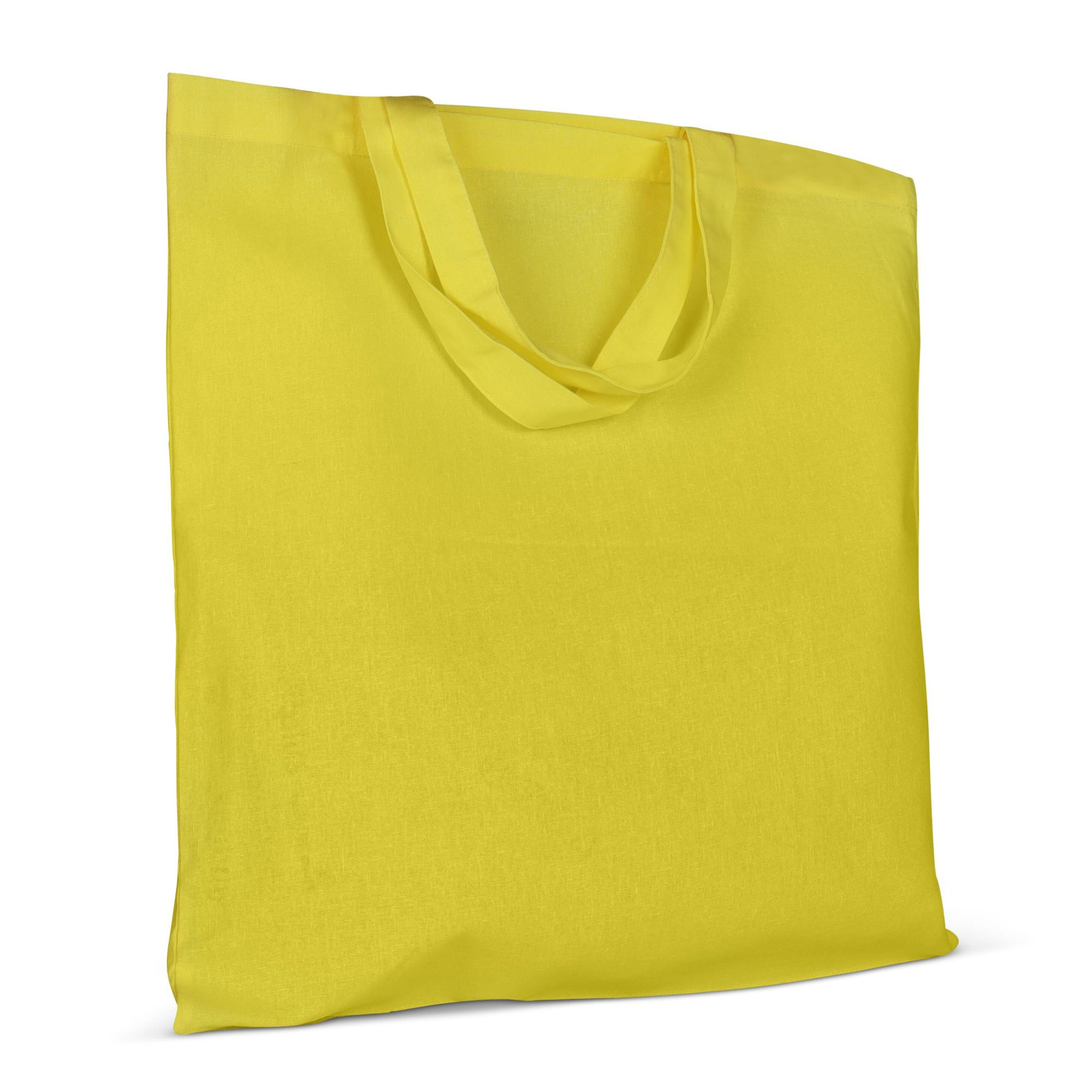 Einkaufstasche OEKO-TEX® 140g/m² 38x42 cm kurze Henkel - gelb-519
