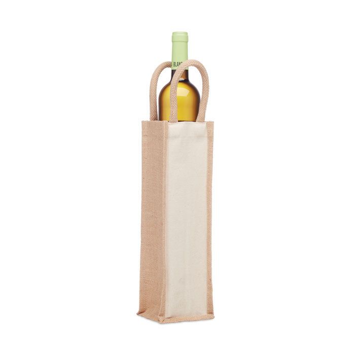 Flaschen-Geschenktasche Jute CAMPO DI VINO - beige-207