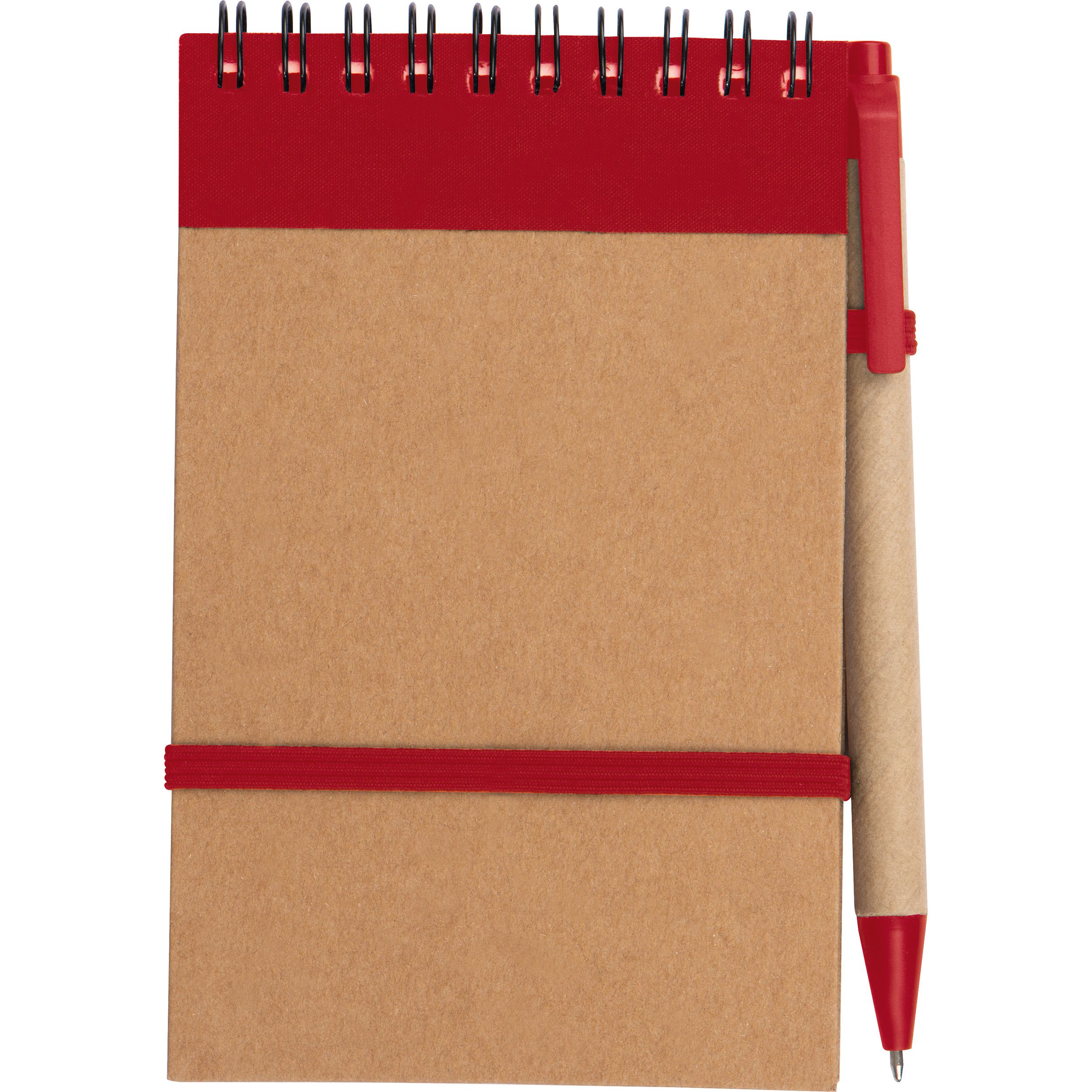 Ringbuch mit Kugelschreiber und "To do Liste" EUGENIO - rot-505
