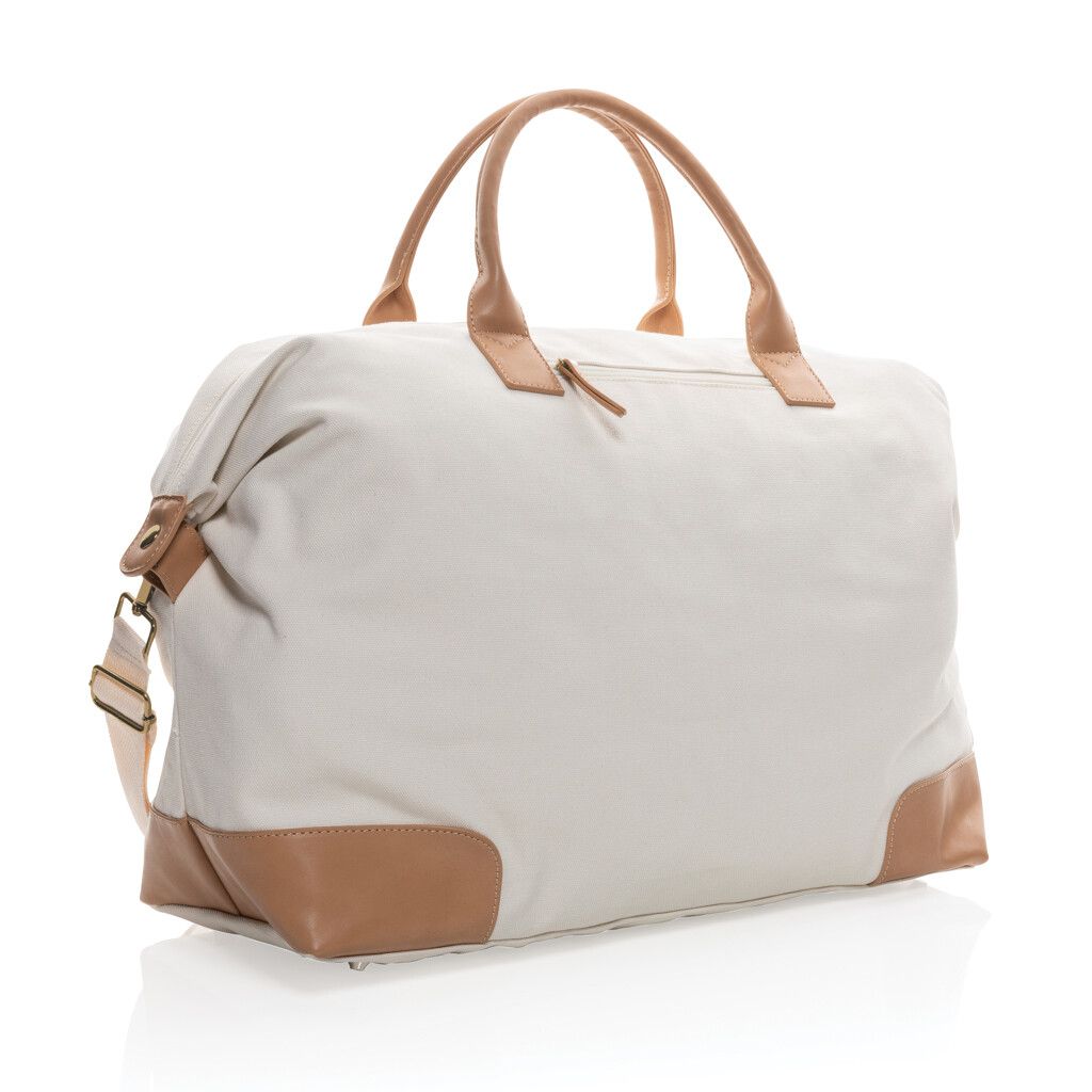 Impact AWARE™ 16 oz. rCanvas große Wochenendtasche - off white-221