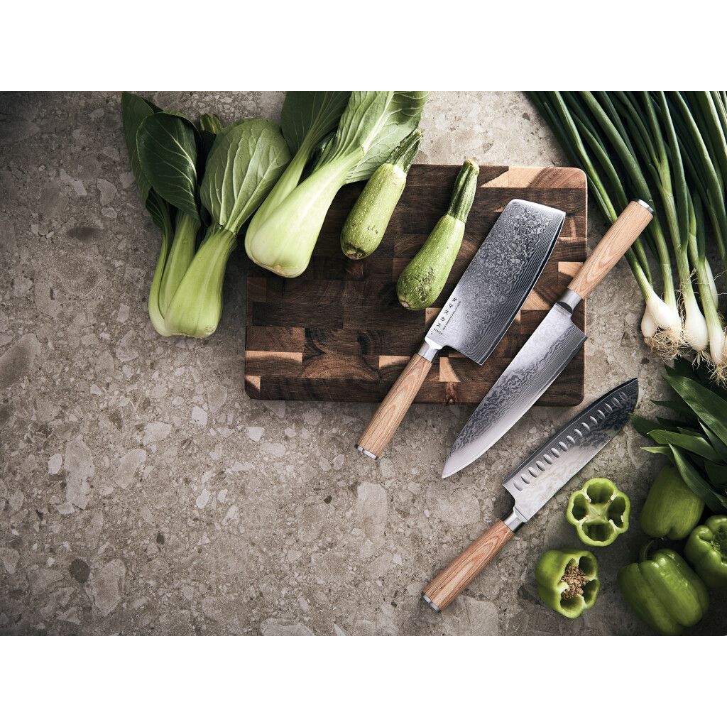 VINGA Hattasan Damascus Santoku Messer - stahl-800