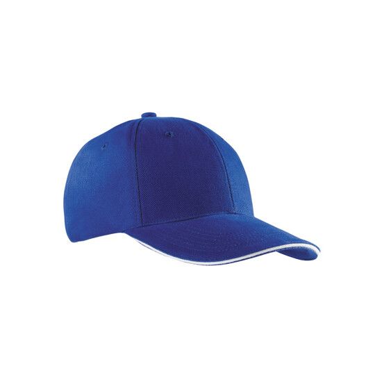 6-Panel Sandwich Cap - royal - white-720