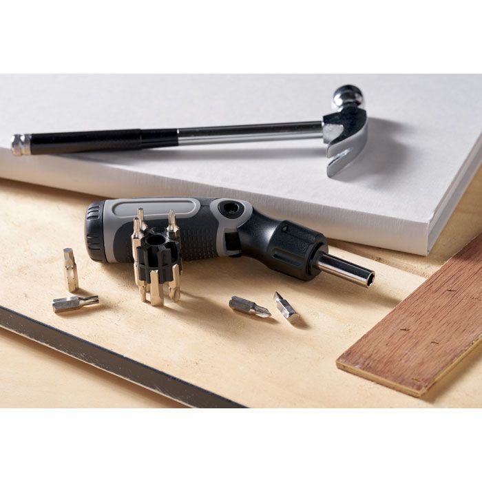 Multi-Bit-Schraubendreher BEND ME - grau-921