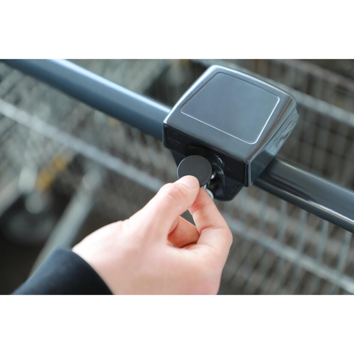 Einkaufswagenchip ohne Loch, RE:cycle - schwarz-265