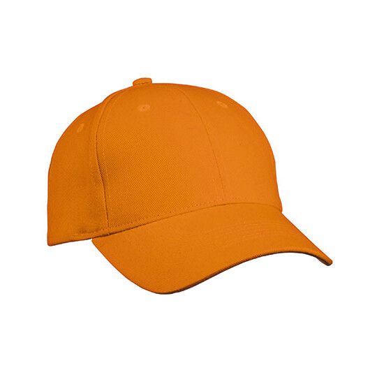 6 Panel Cap Heavy Cotton - orange-975