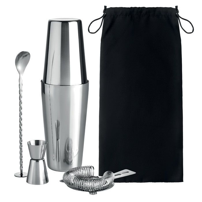 Cocktail-Set 750 ml BOSTON - silber glänzend-372