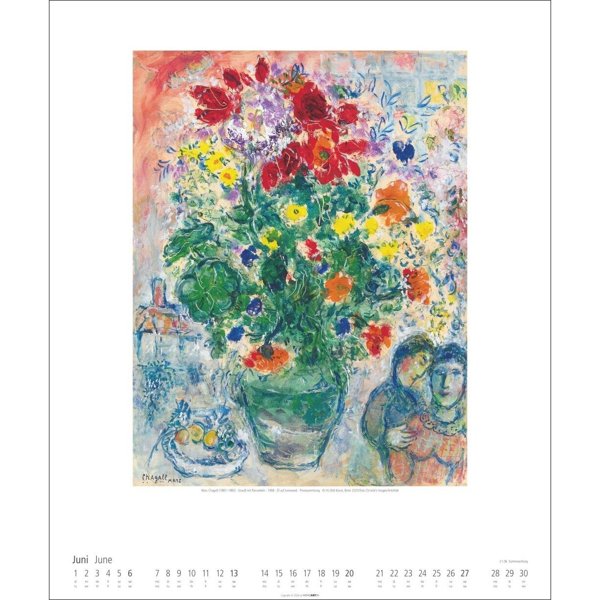Marc Chagall - Kunst & Kultur Kalender-921