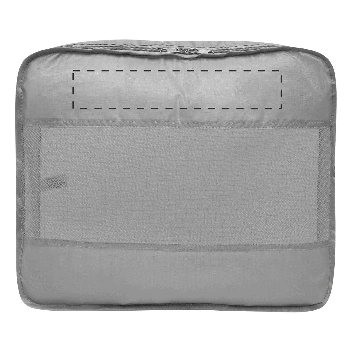 Veredelungsposition auf der kleinen Kleidertasche unter dem Netz