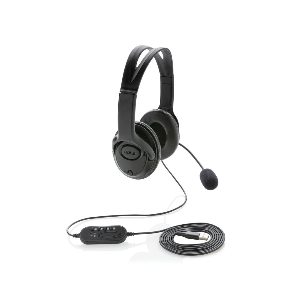 Over-Ear Headset mit Kabel - schwarz-730