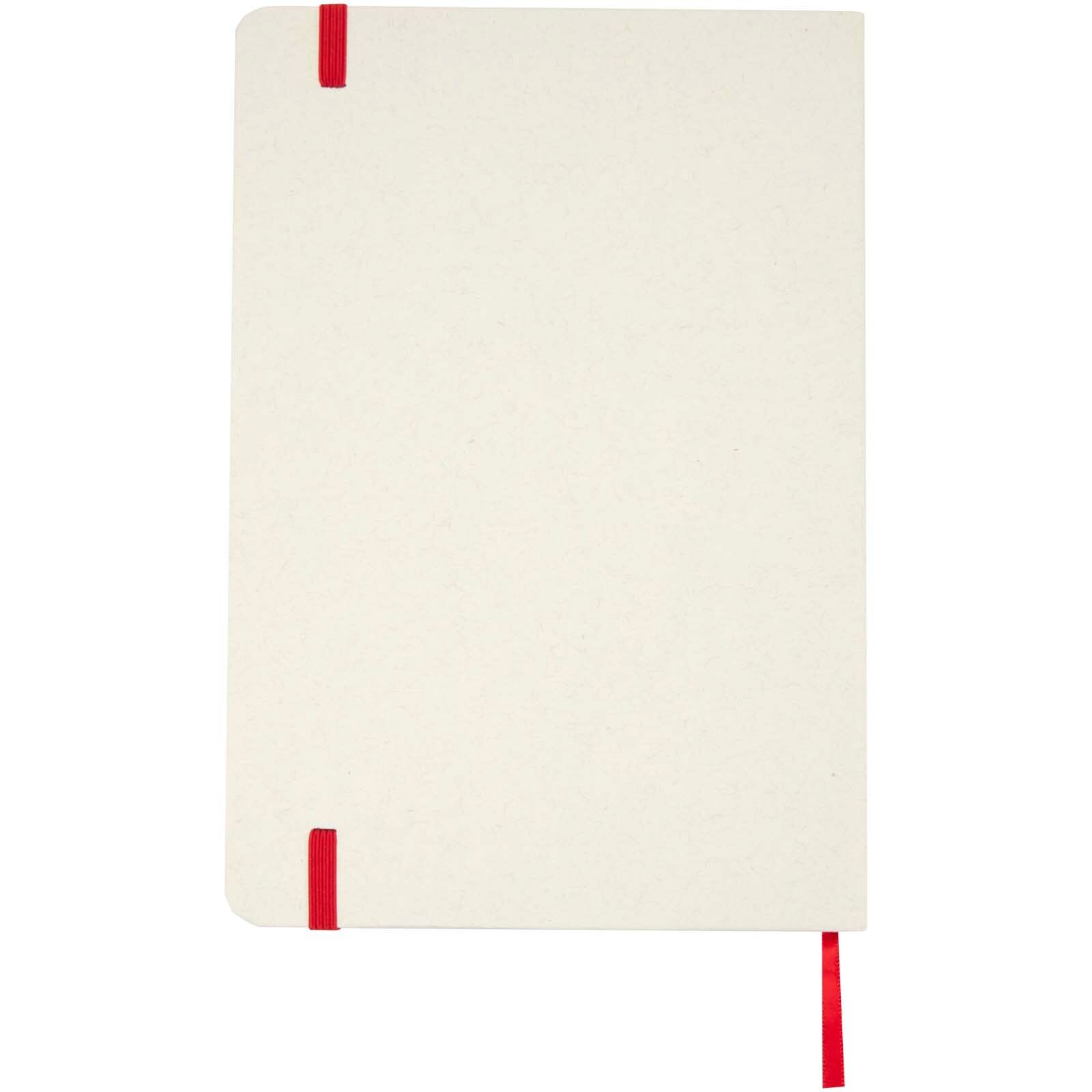 Bass A5 recyceltes Notizbuch, liniert - rot-150