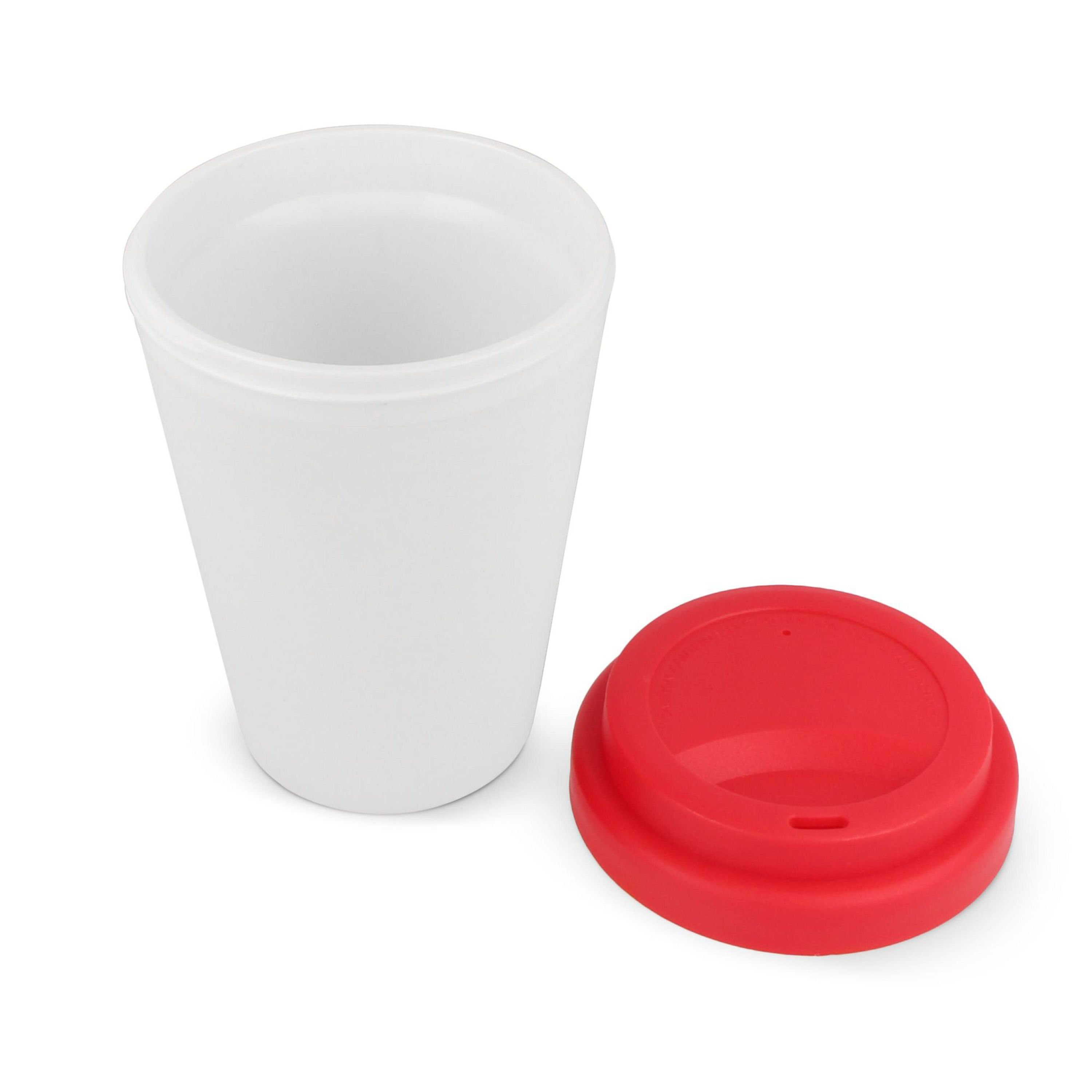 RPP Kaffeetasse Weißer Körper 250ml - weiss  -  rot-345