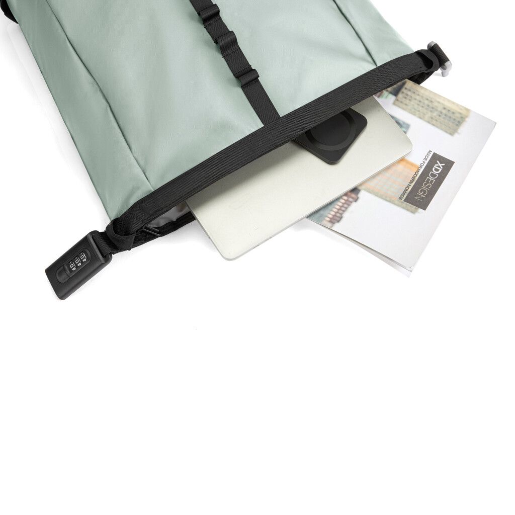 Urban wasserabweisender Anti-Diebstahl Rucksack - iceberg green-817