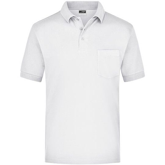 Polo-Piqué Pocket für Herren - white-628
