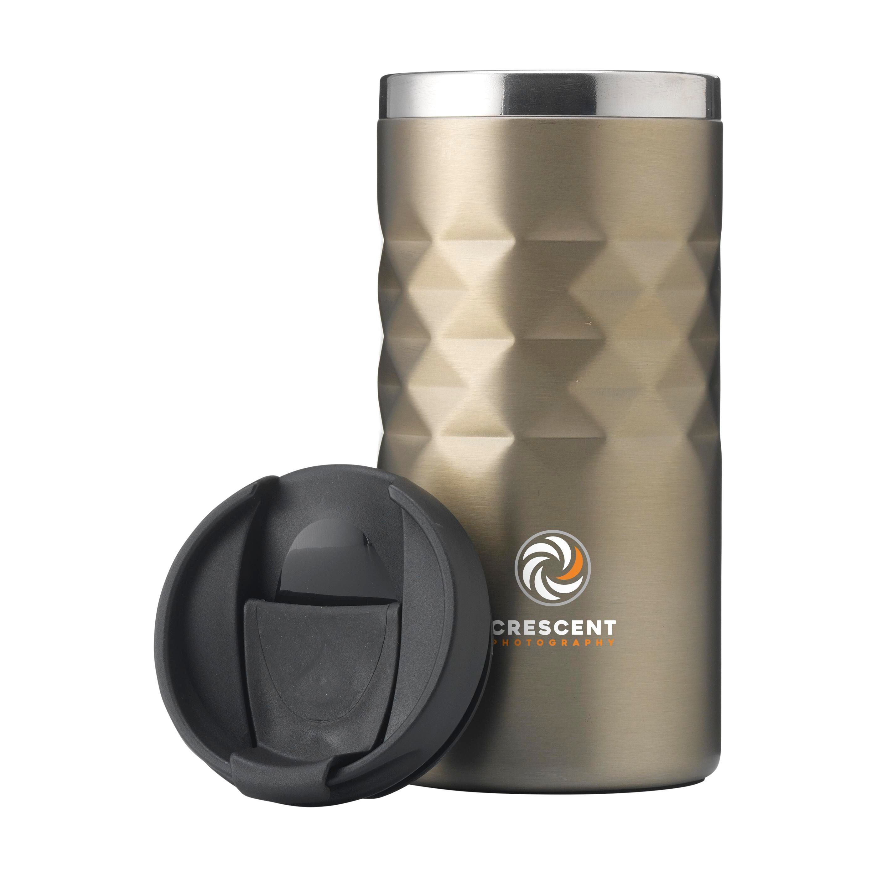 Geometric Mug RCS Recycled Steel 280 ml Thermobecher - beige-497