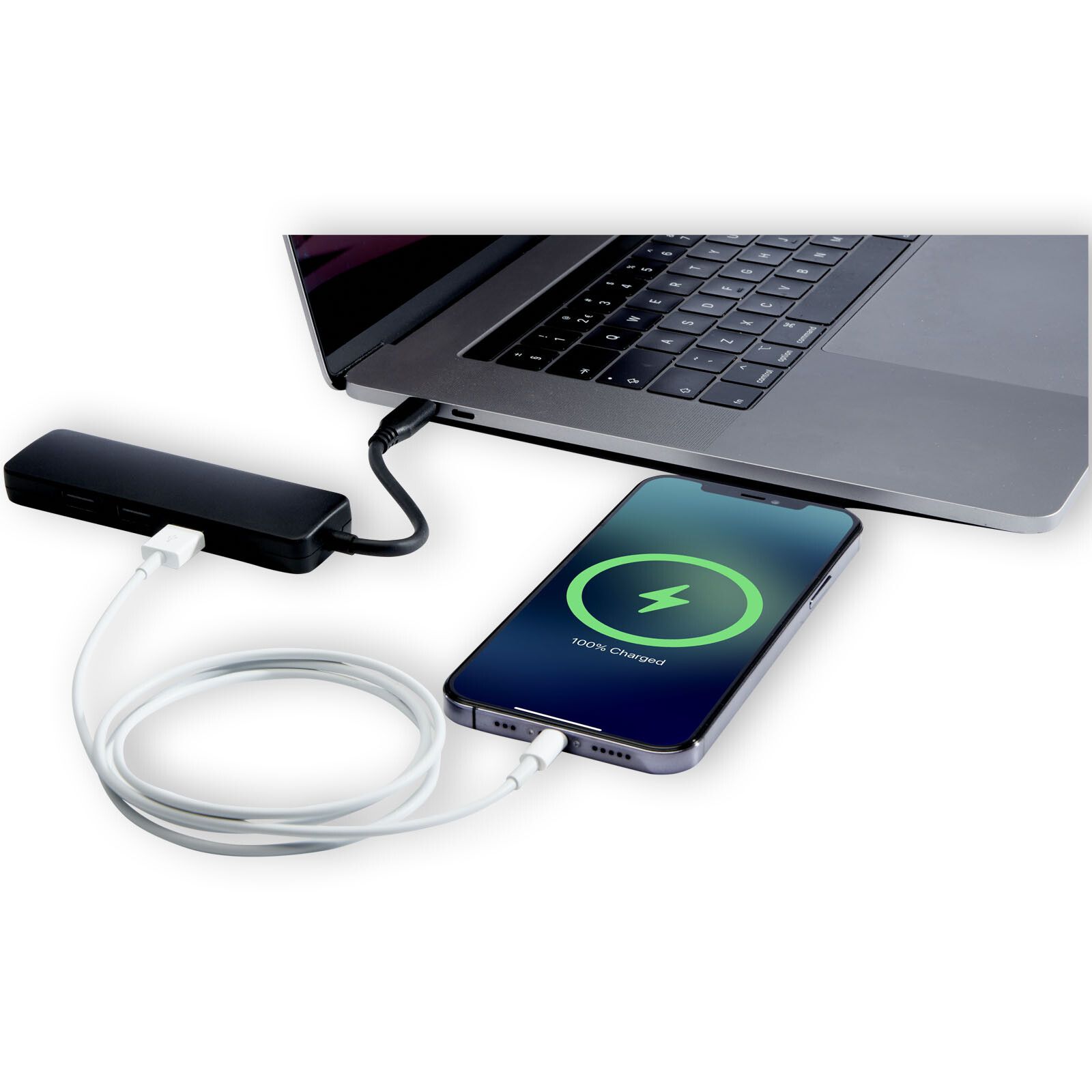 Loop Multimedia-Adapter aus recyceltem RCS Kunststoff USB 2.0-3.0 mit HDMI-Anschluss - schwarz-153