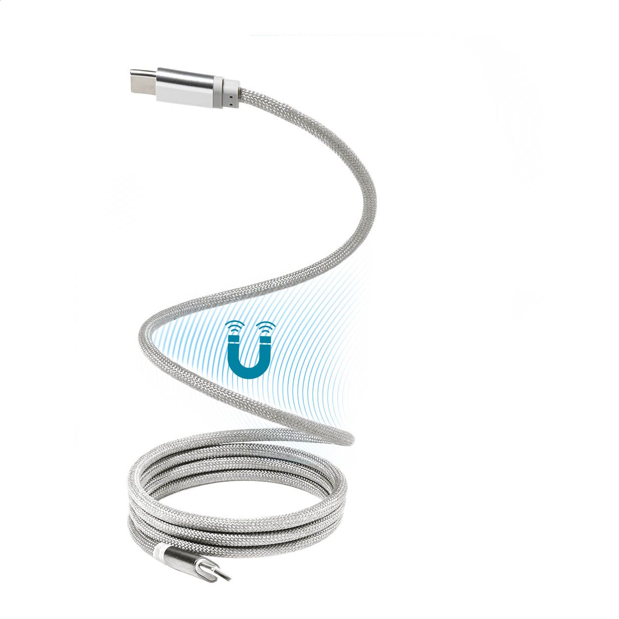 Magsle Magnetisches 60W USB-C-Kabel - silber-36