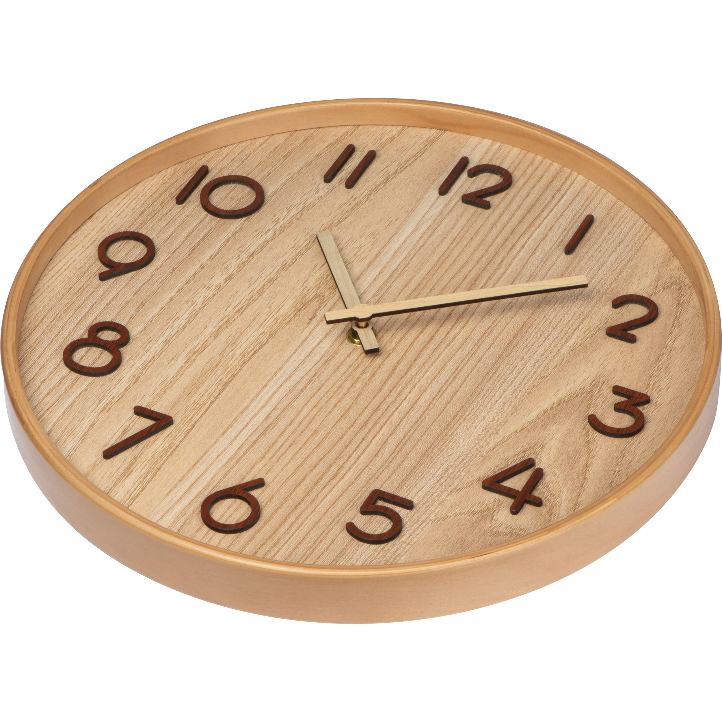 Wanduhr aus Holz - beige-503
