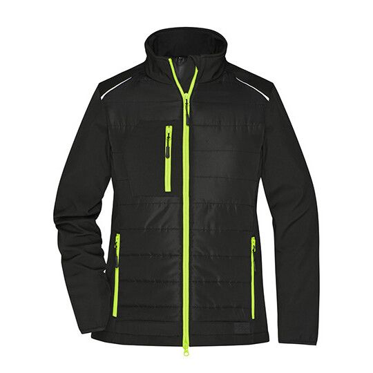 black - neon yellow