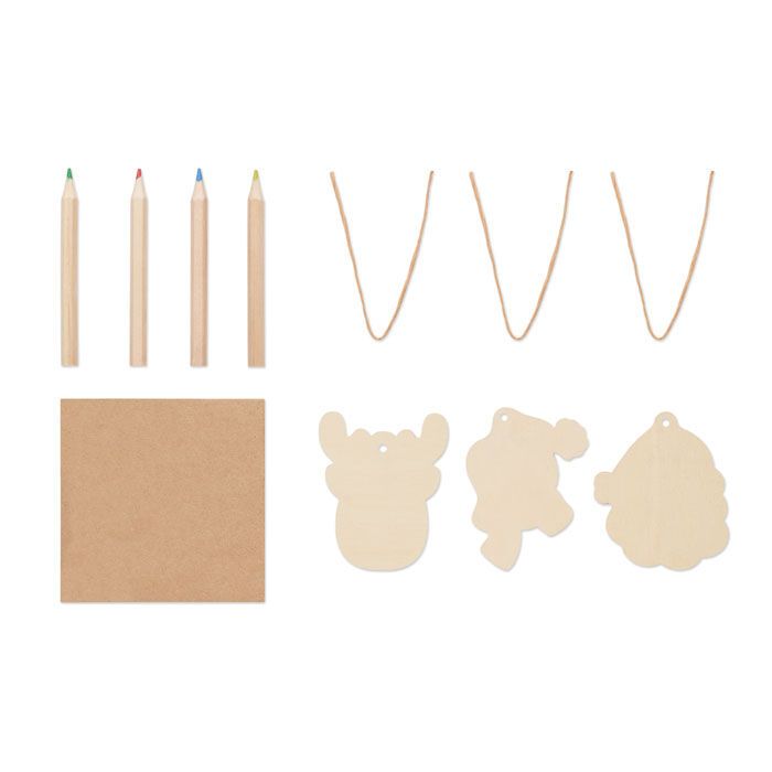 Holzanhänger-Set FUNCOOL - holz-222