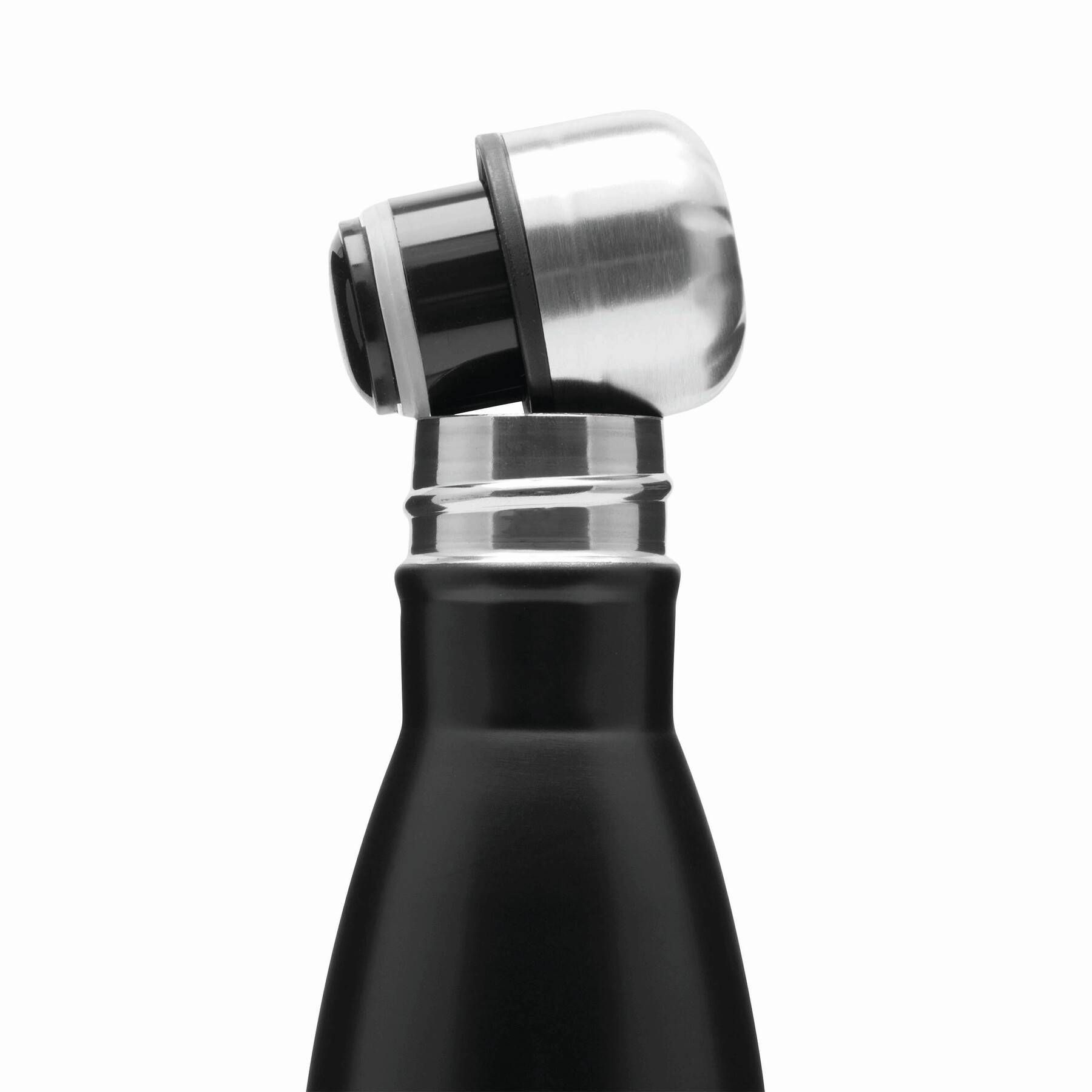 Vakuum-Trinkflasche GOLDEN TASTE doppelwandig - schwarz-847