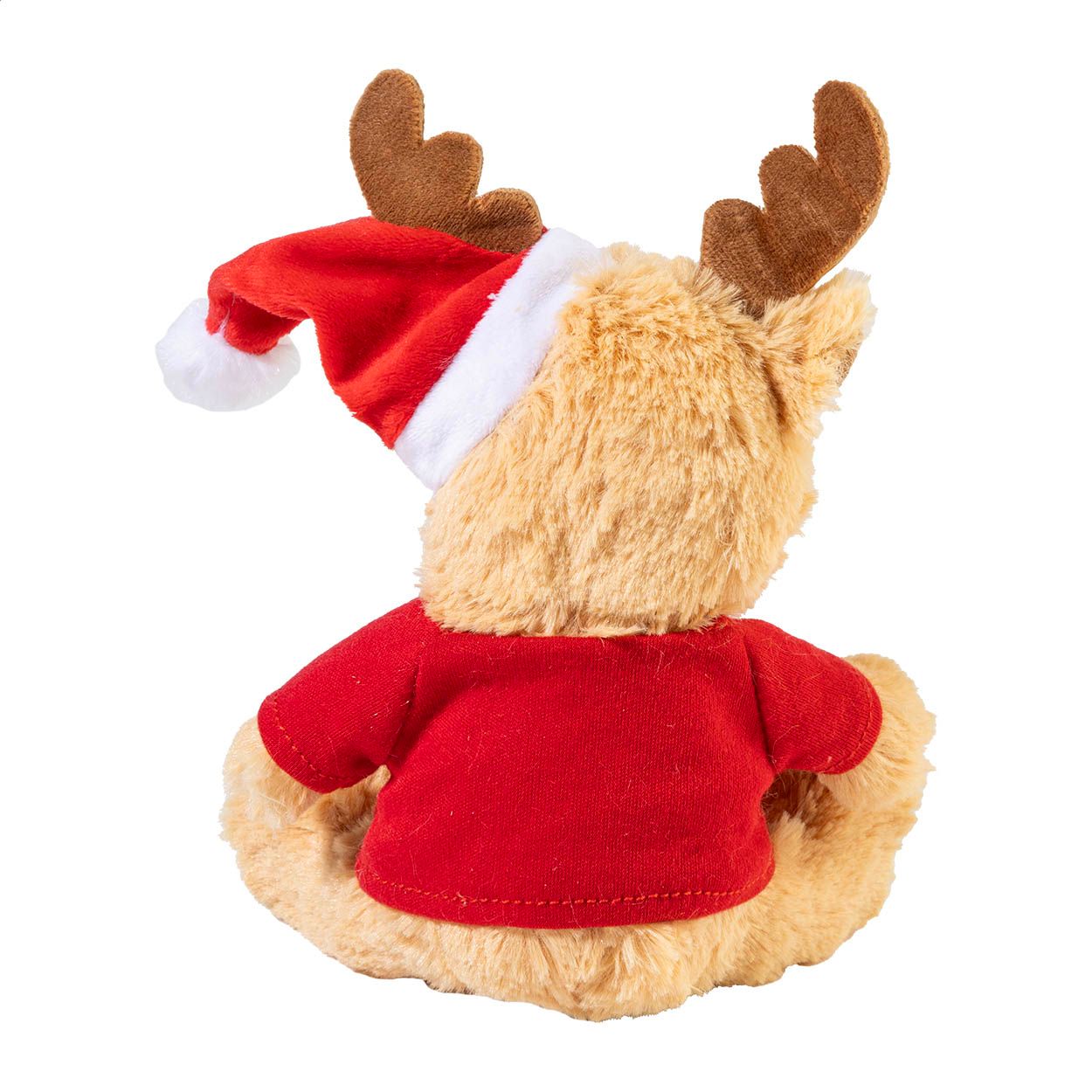 Mjukren RPET Plüsch-Weihnachtsrentier - natur - rot-217