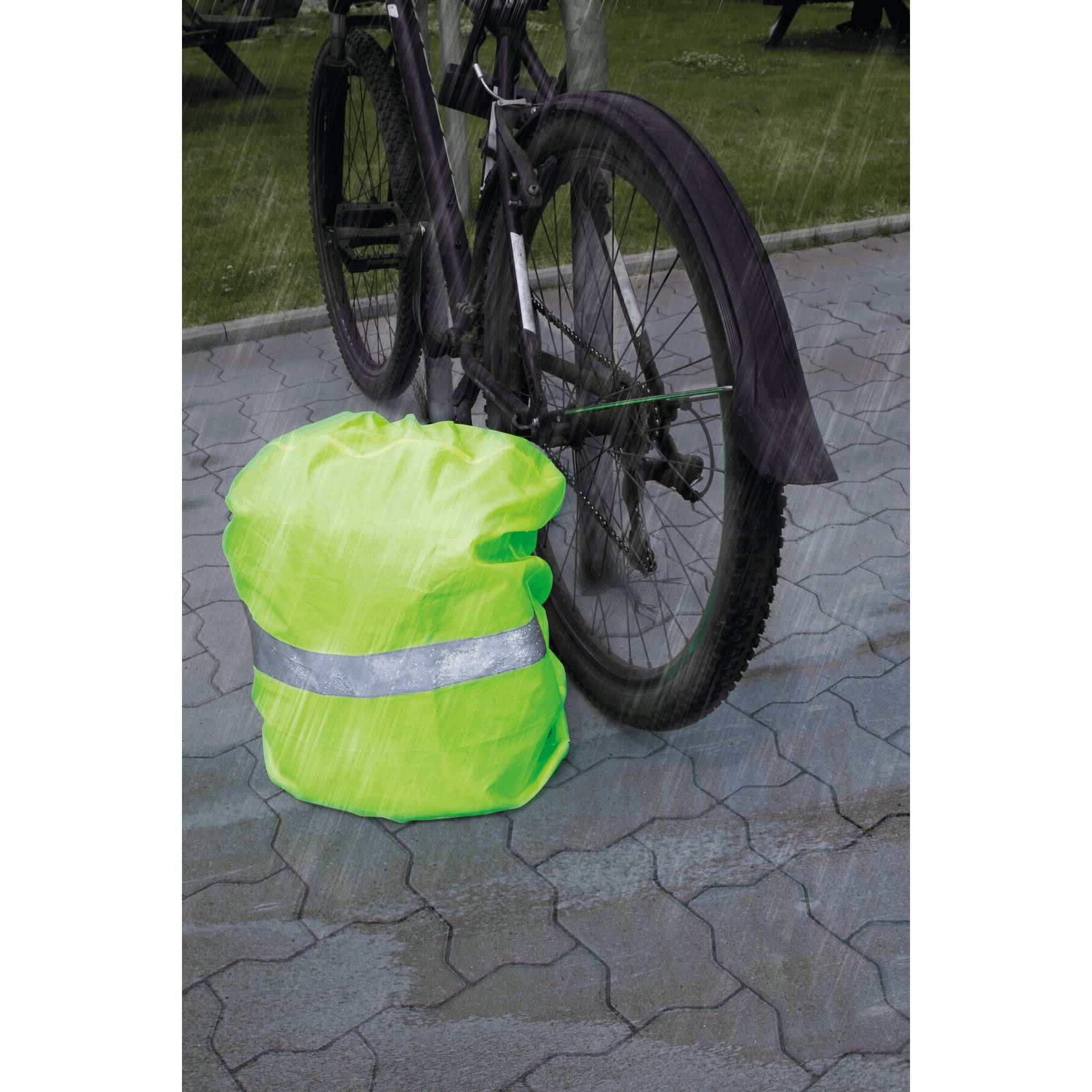 Regenschutz für Rucksäcke und Schulranzen RAINY DAYS - gelb - schwarz-964