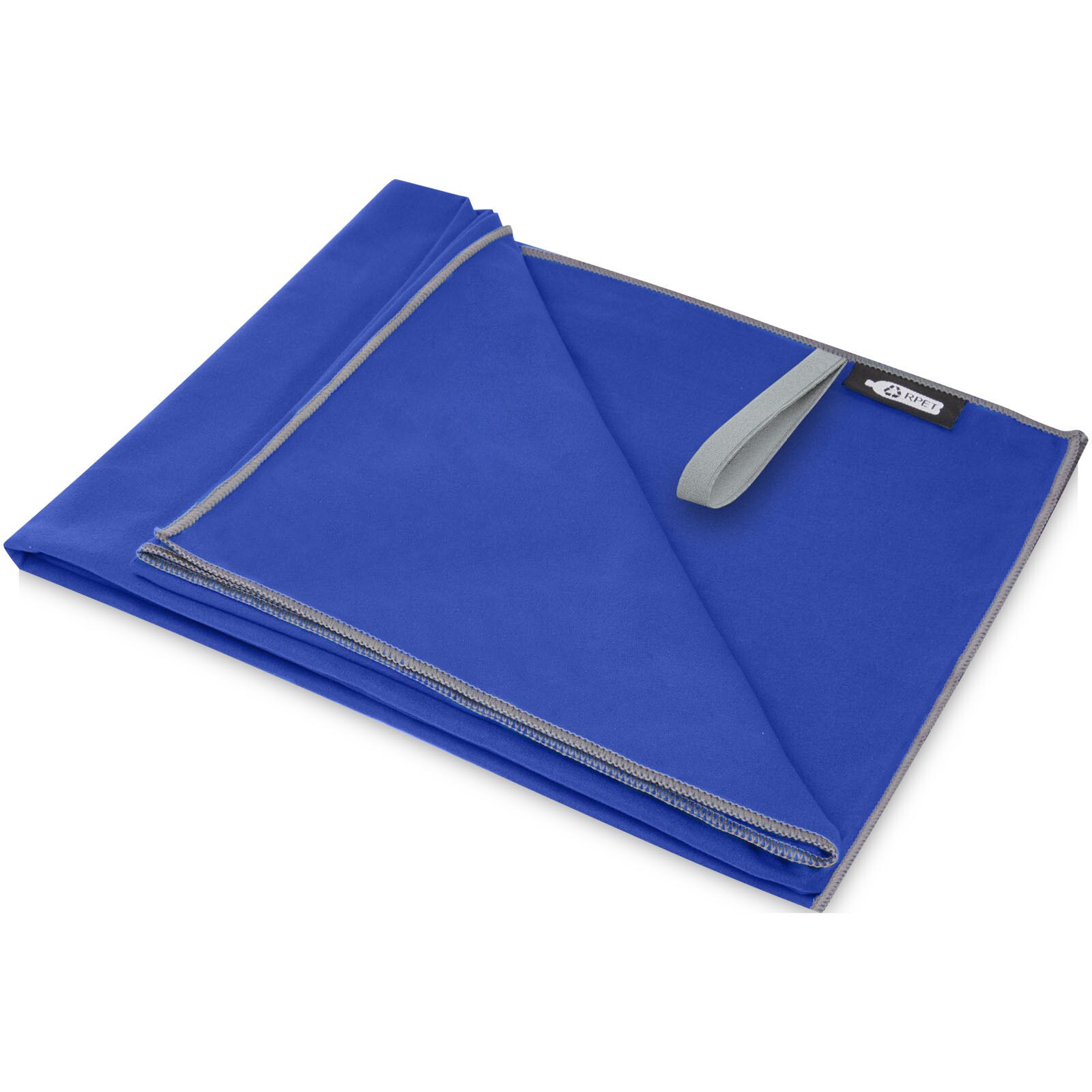 Pieter ultraleichtes und schnell trocknendes Handtuch aus rPET 130 x 80 cm - processblau-485