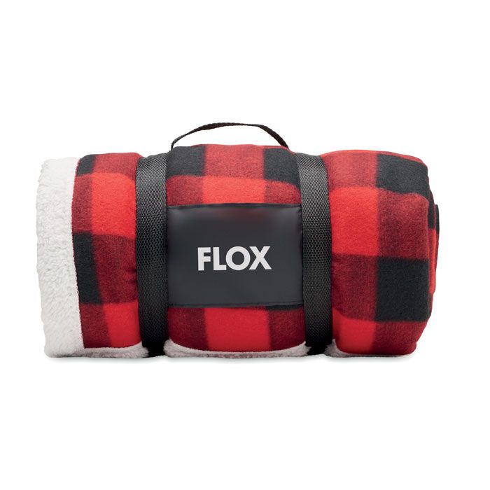 Fleece-Decke RPET SHERMATT - rot-716
