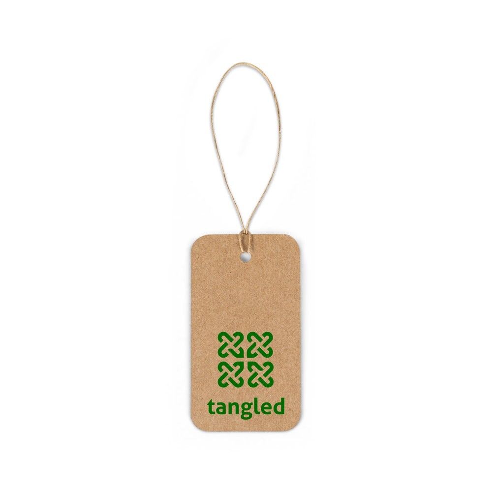 LABEL RECTANGULAR Rechteckiges Etikett aus 100% Recyclingpapier - natur-728
