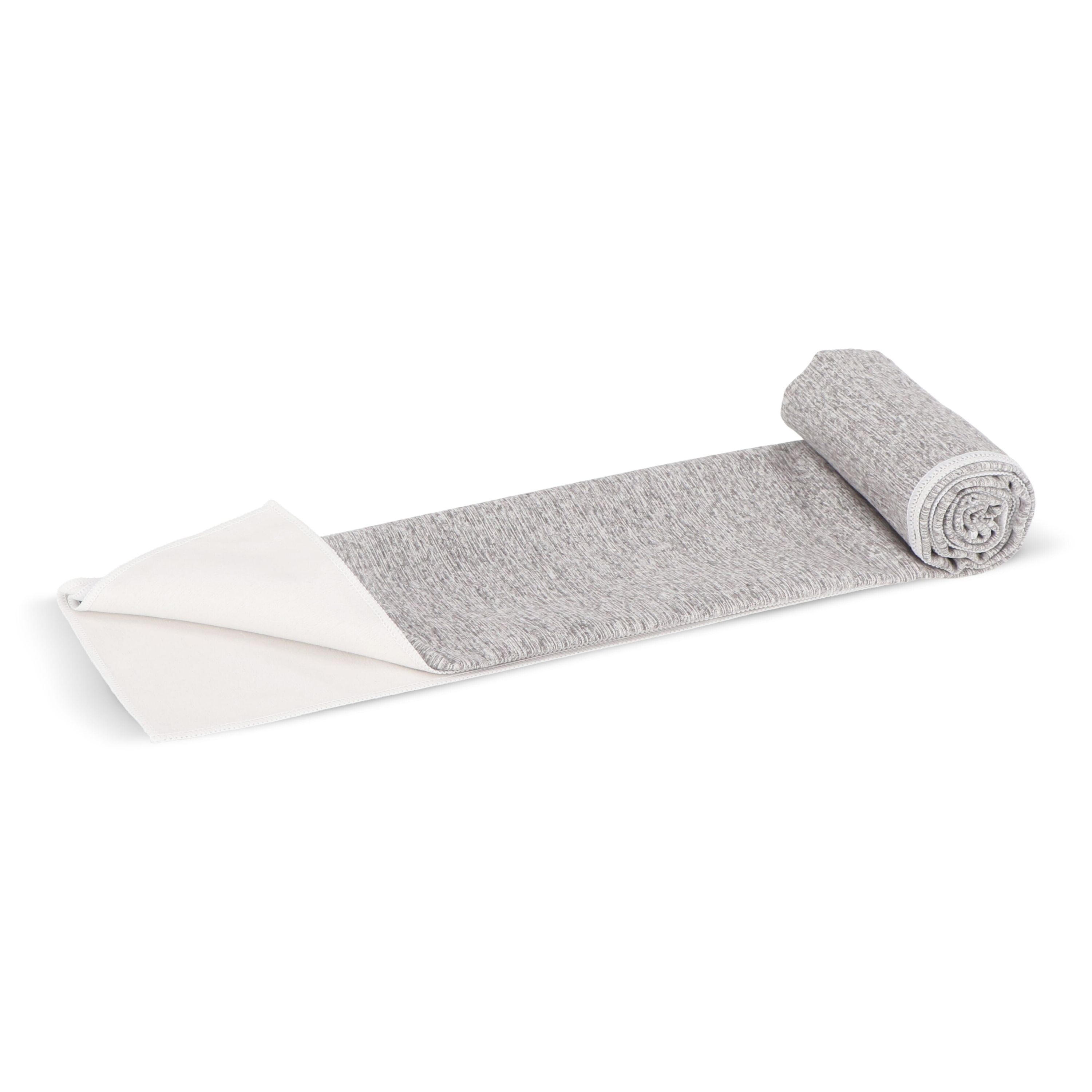 Schnelltrocknendes Handtuch R-PET 50 x 100 cm Sublimation - weiss  -  grau-167