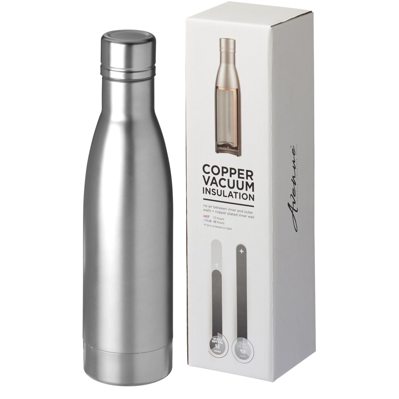 Vasa 500 ml Kupfer-Vakuum Isolierflasche - silber-689