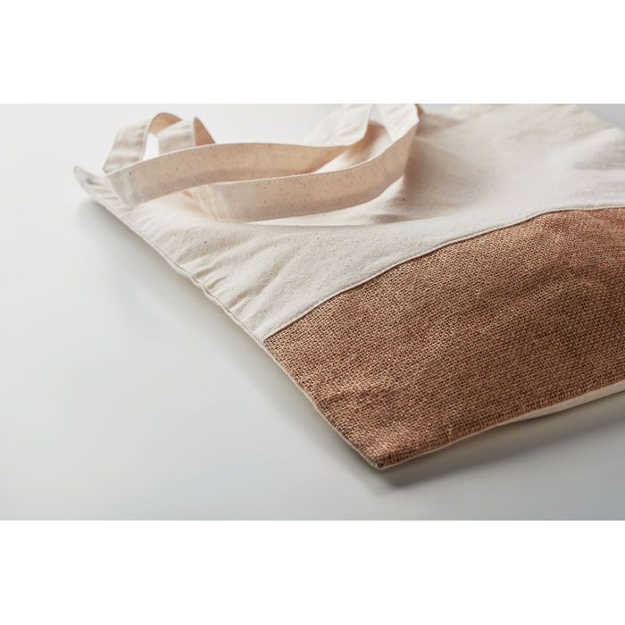 Einkaufstasche mit Jutebesatz INDIA TOTE - beige-64
