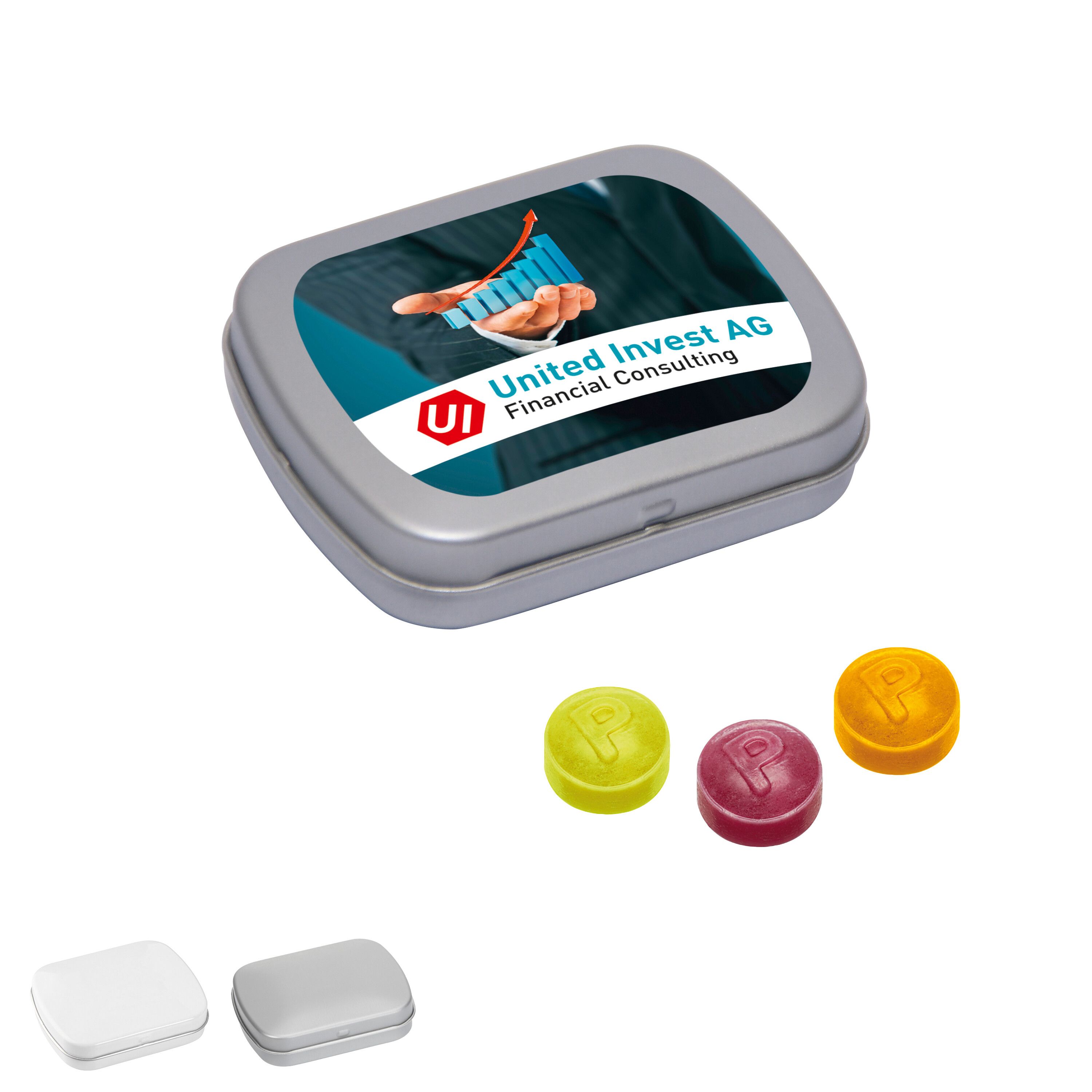 Mini Klappdose mit Pulmoll Pastillen-808