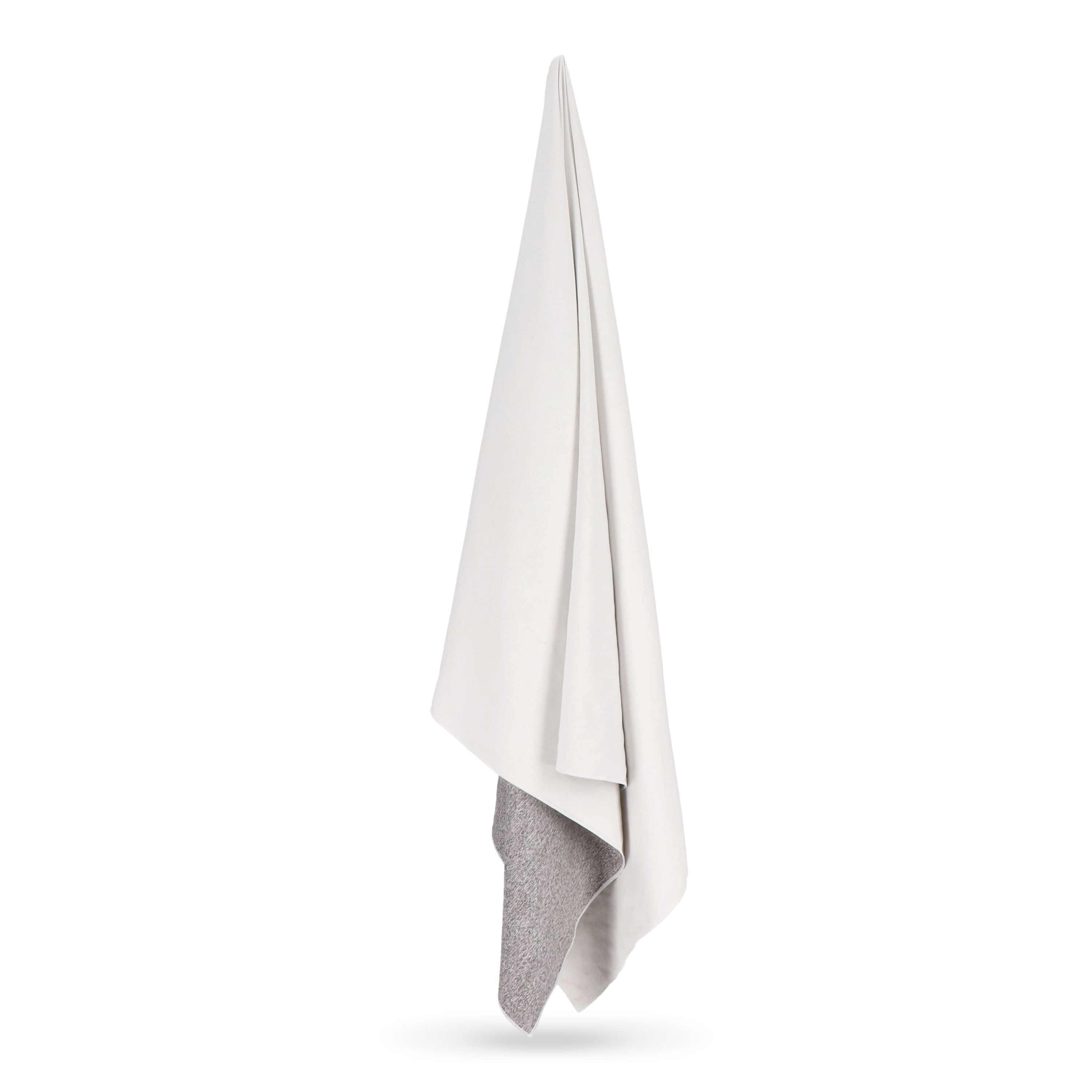 Schnelltrocknendes Handtuch R-PET 70 x 140 cm Sublimation - weiss  -  grau-119