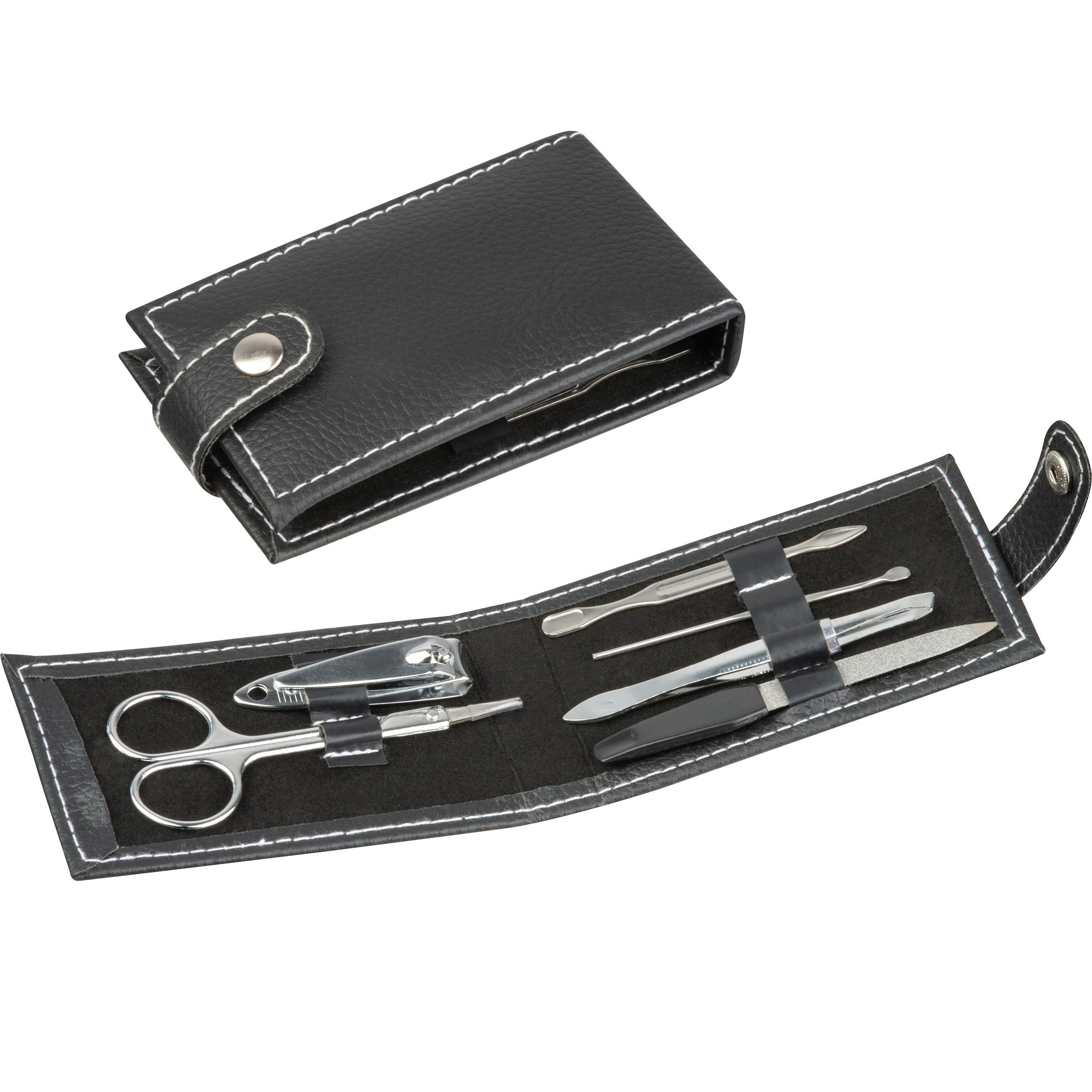 7-teiliges Manikürset im Etui  - schwarz-69