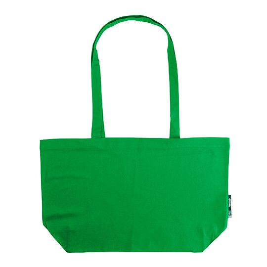 Shopping Bag With Gusset - green-449