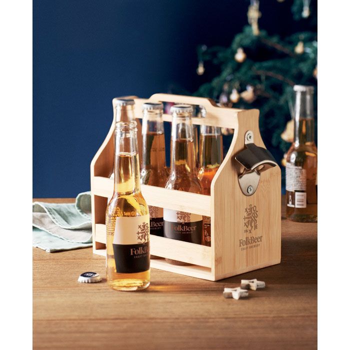 6 Bierkästen aus Bambus CABAS - holz-379