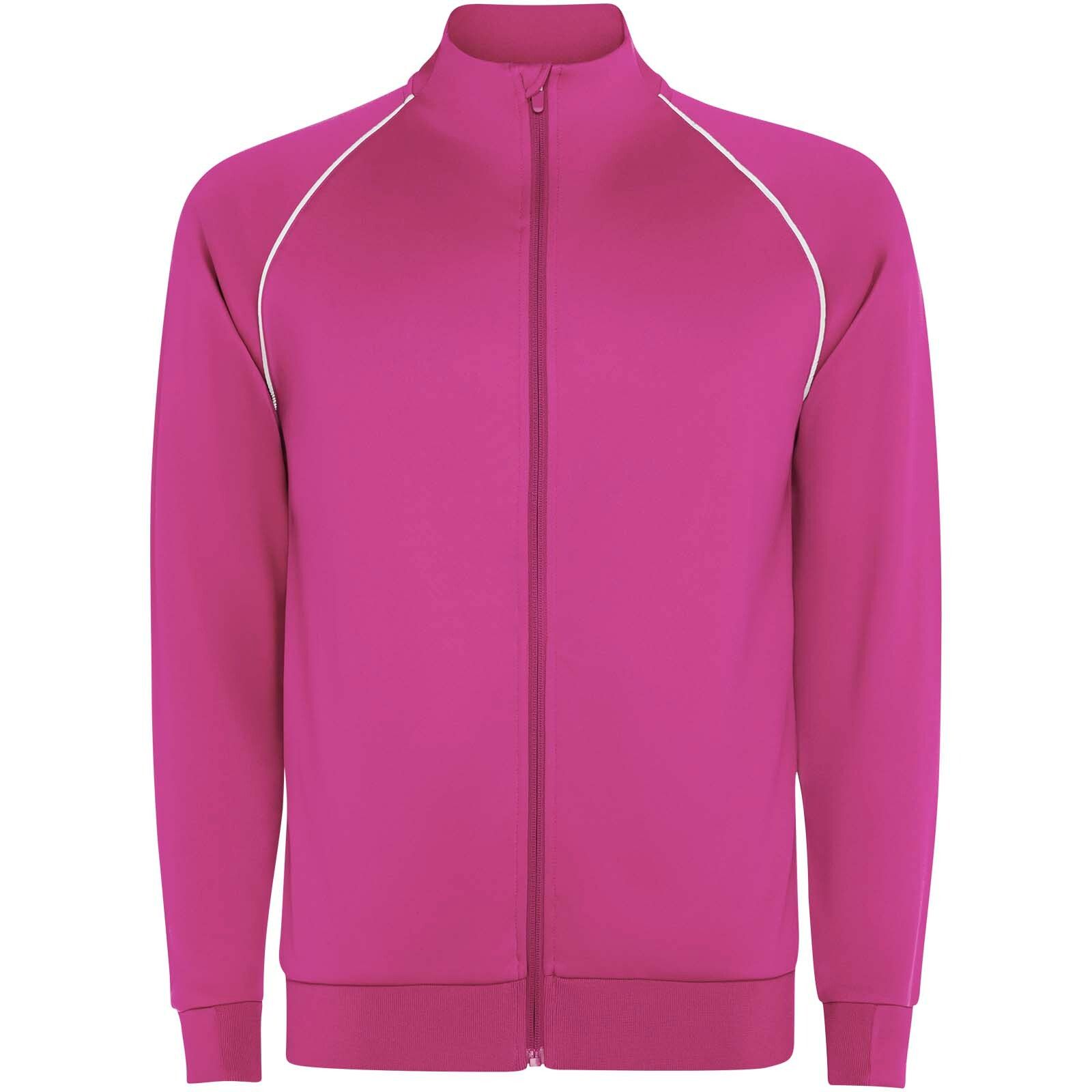 Valier Herren Sweatshirt mit durchgehendem Reißverschluss - fluorrosa-979