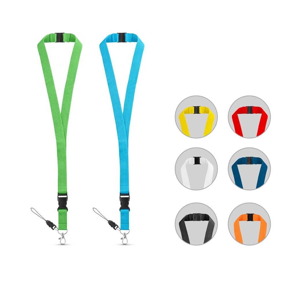 MURRAY Lanyard aus Polyester (20 mm) mit einem Schlüsselband - gelb-827