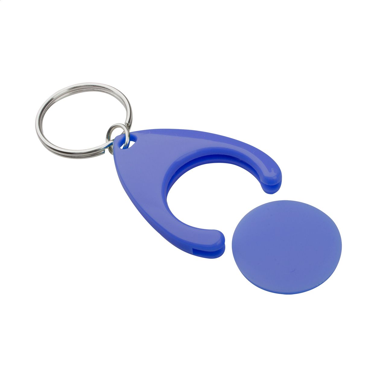 Nelly Schlüsselanhänger mit Einkaufswagen-Chip - blau-842