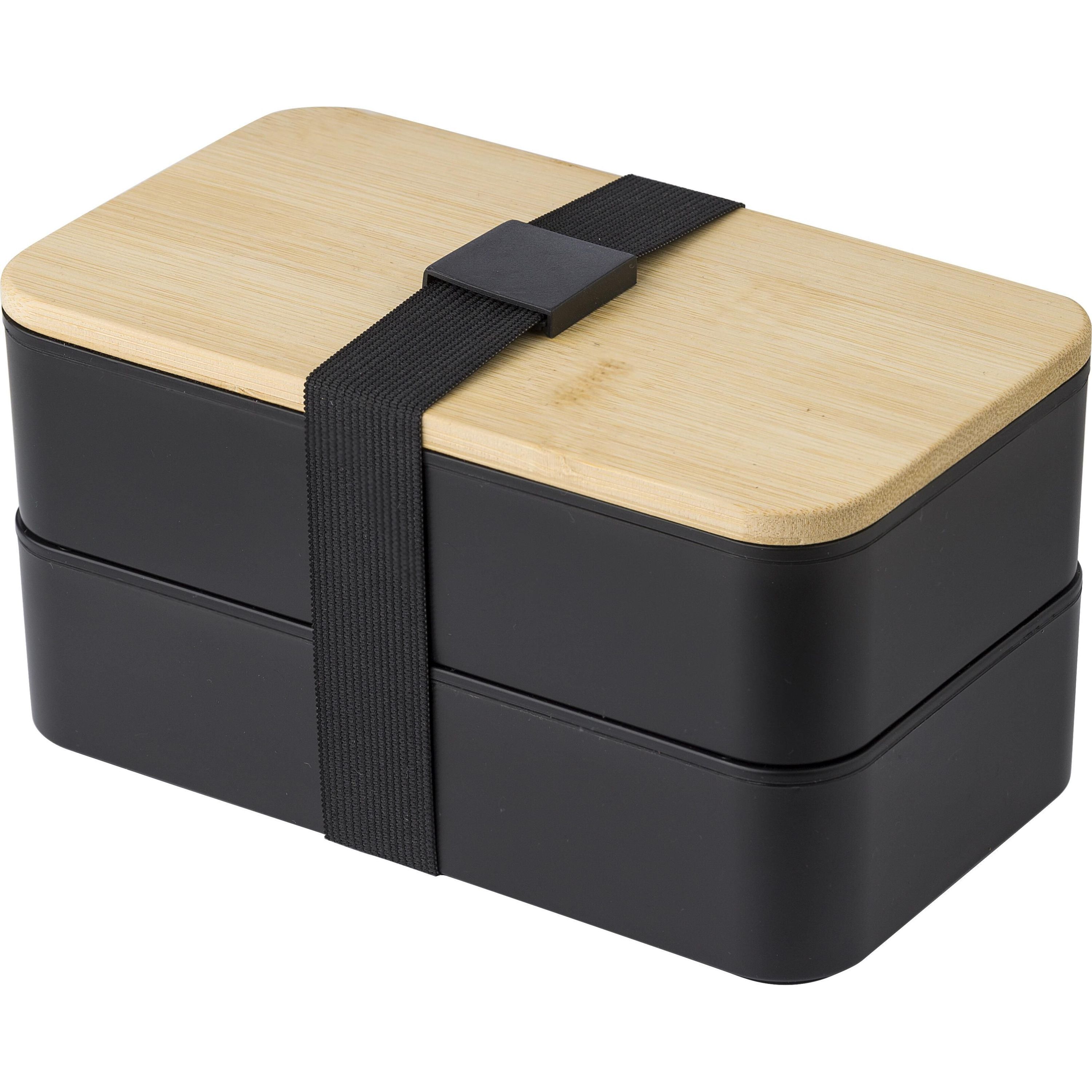Doppellagige PP-Lunchbox Maxton - schwarz-554