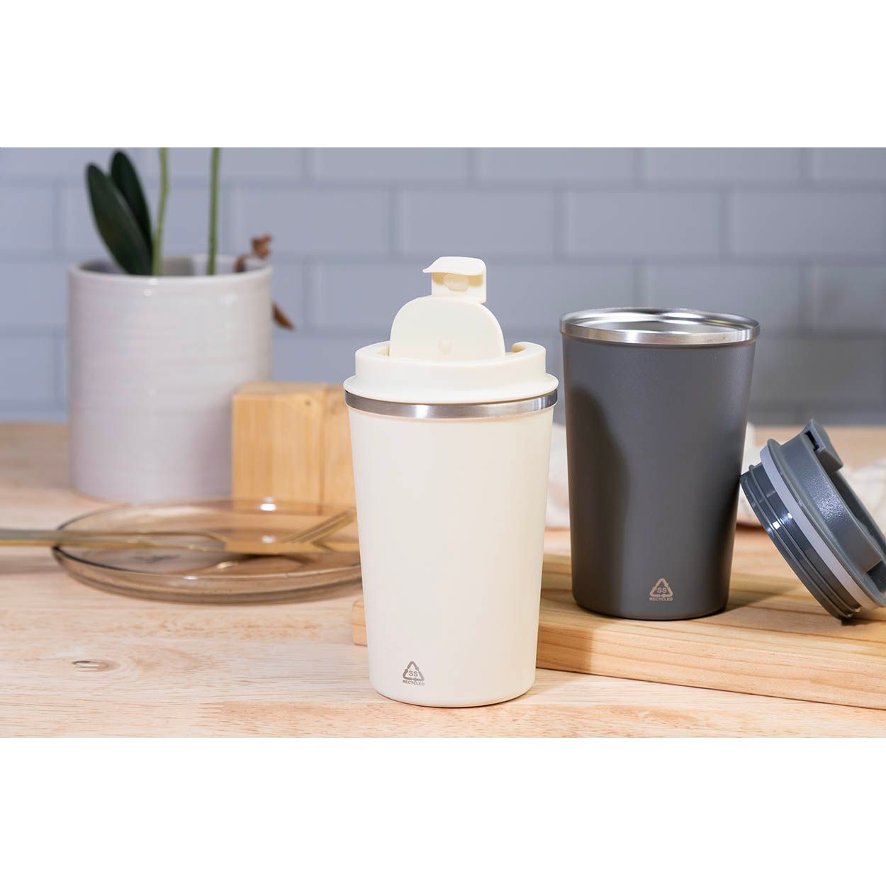 Catimor Thermobecher, 350 ml - grau-738